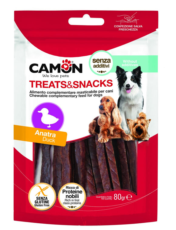 Camon - Alimento per cani - Anatra Soft Sticks da 80gr