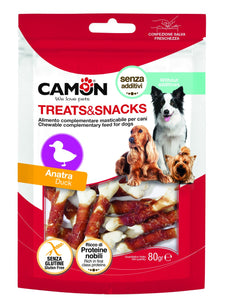 Camon - Alimento per cani - Ossicini masticabili all'anatra da 80gr