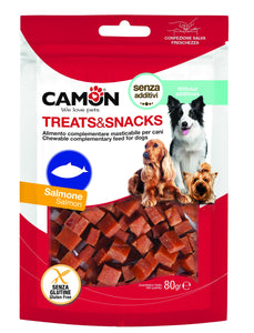 Camon - Alimento per cani - Dadini al salmone da 80gr