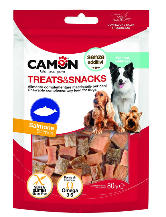 Camon - Alimento per cani - Cubetti di salmone 80gr