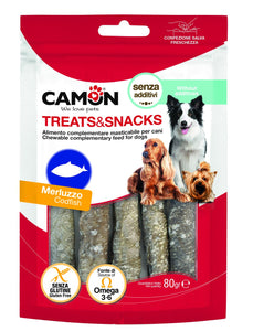 Camon - Alimento per cani - Roll di pesce di merluzzo 80gr