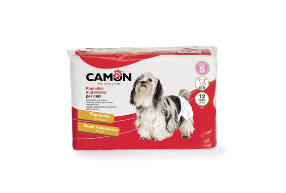 Camon - Articolo per cani - Pannolini Mutandina 12PZ