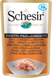 Schesir - Alimento per gatti - Tonnetto + gusti 50gr