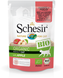 Schesir - Alimento per gatti - Manzo e Pollo con Mela 85gr