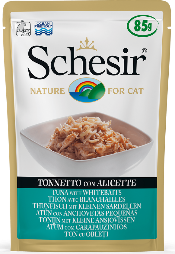 Schesir - Alimento per gatti - Tonnetto con Alicette 85gr