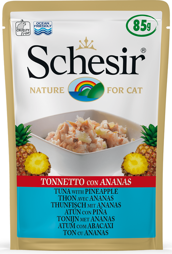 Schesir - Alimento per gatti - Tonnetto con Ananas 85gr
