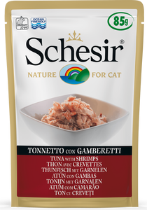 Schesir - Alimento per gatti - Tonnetto con Gamberetti 85gr