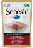 Schesir - Alimento per gatti - Tonnetto con Gamberetti 85gr
