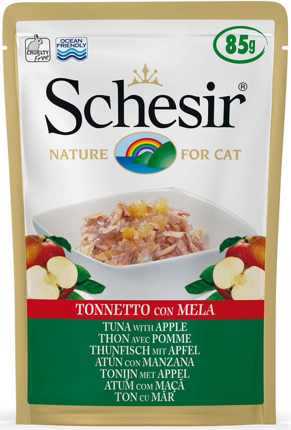 Schesir - Alimento per gatti - Tonnetto con Mela 85gr