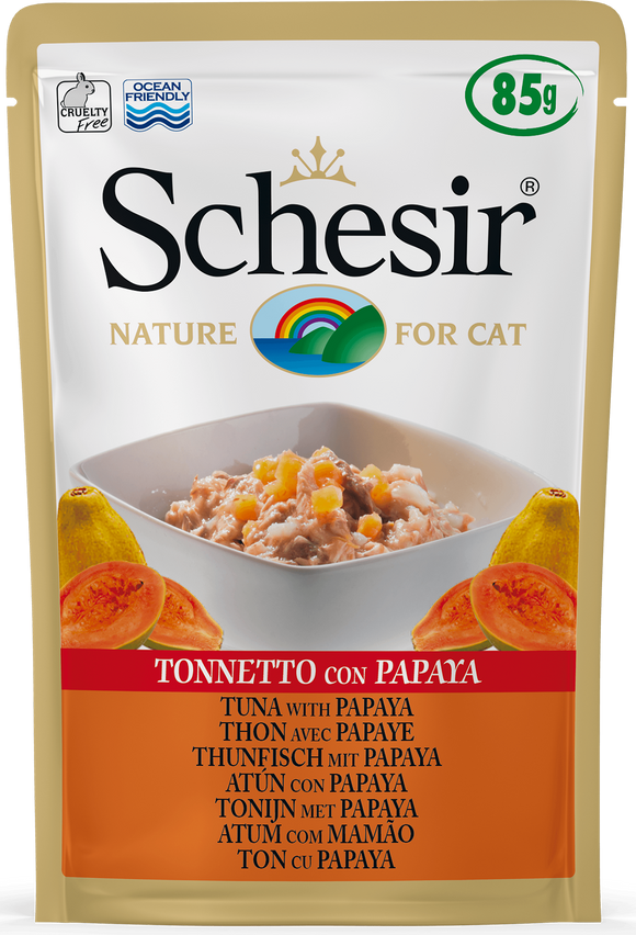 Schesir - Alimento per gatti - Tonnetto con Papaya 85gr