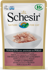Schesir - Alimento per gatti - Tonnetto con Affettato di Pollo 85gr