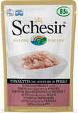 Schesir - Alimento per gatti - Tonnetto con Affettato di Pollo 85gr