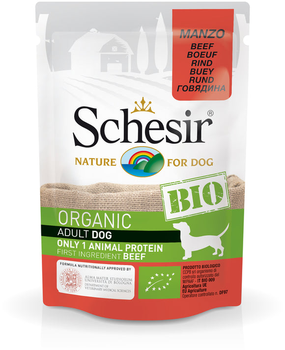 Schesir - Alimento per cani - Manzo BIO 85gr