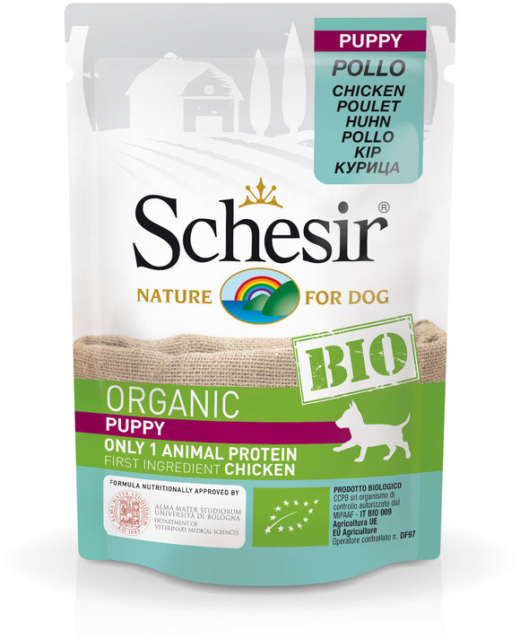 Schesir - Alimento per cani - Puppy Pollo BIO 85gr