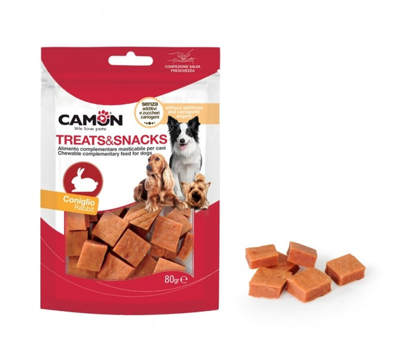 Camon - Articolo per cani - Treats&Snack Coniglio da 80gr