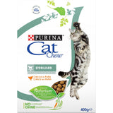 Purina - Alimento per gatti - CAT CHOW Sterilized Crocchette ricco in Pollo 400gr