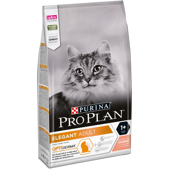 Purina - Alimento per gatti - Pro Plan Elegant Gatto Crocchette ricco in salmone 1,5kg