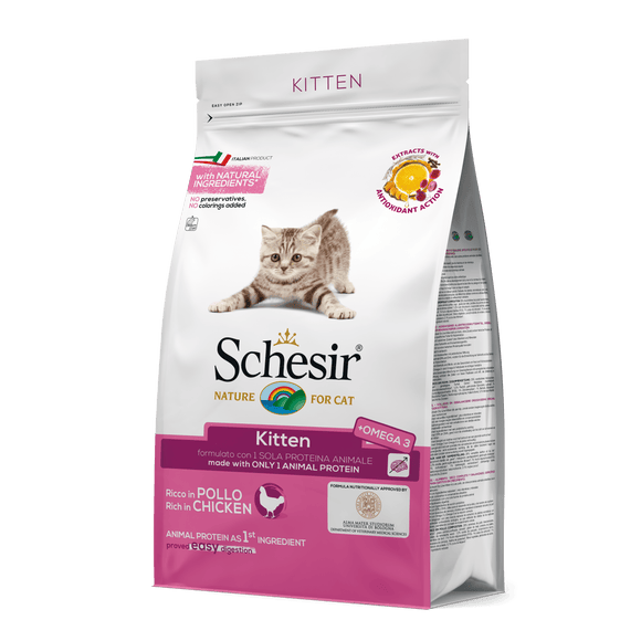 Schesir - Alimento per gatti - Kitten ricco in pollo