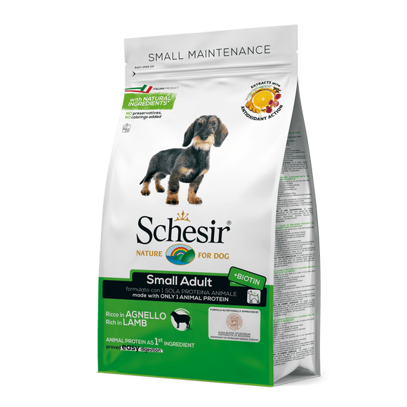 Schesir - Alimento per cani - Small Adult Mantenimento ricco in agnello