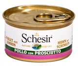 Schesir - Alimento per gatti - Filetti di pollo con prosciutto 85gr