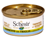Schesir - Alimento per gatti - Tonnetto con triglia in brodo di pesce 70gr