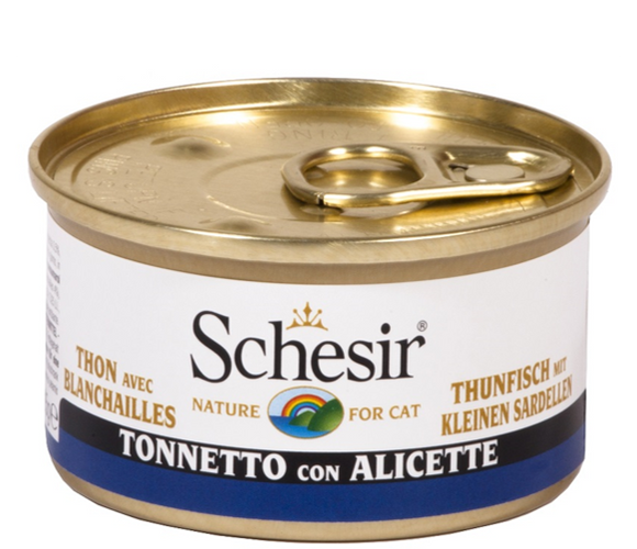 Schesir - Alimento per gatti - Tonnetto con alicette 85gr