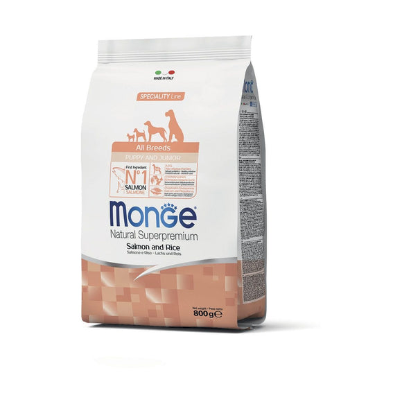 Monge - Alimento per cani - All Breeds Puppy SALMONE/RISO 800gr