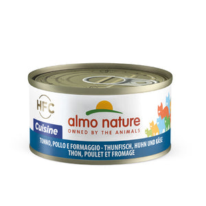 Almo Nature - Alimento per gatti - HFC Cuisine tonno, pollo e formaggio 70gr