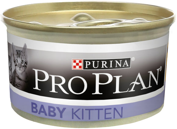 Purina - Alimento per gatti - Pro Plan Junior Baby Kitten Mousse con Pollo 85gr