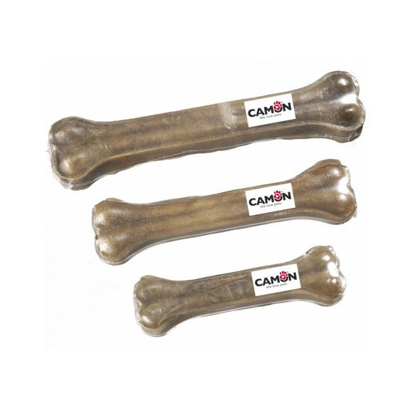 Camon - Alimento per cani - Ossi in pelle bovina 30 cm  470gr