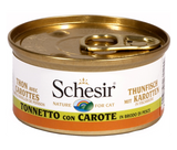 Schesir - Alimento per gatti - Tonnetto con carote in brodo di pesce 70gr