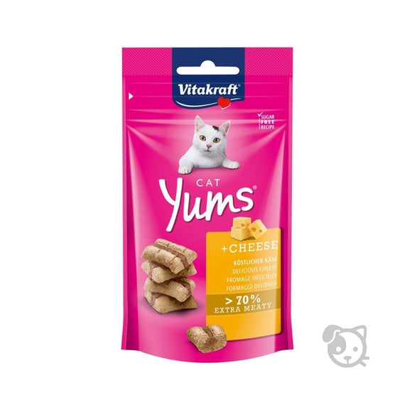 Vitakraft - Alimento per gatti - Cat Yums Snack Morbido Al Formaggio 40g