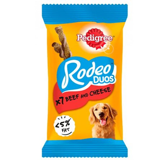 Pedigree - Articolo per cani - Rodeo snack Duos manzo e formaggio 7pz 123gr