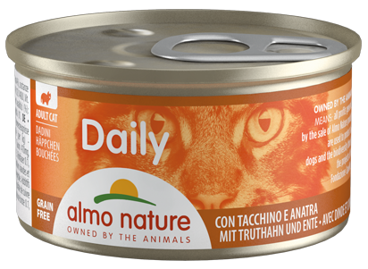 Almo Nature - Alimento per gatti - Daily Dadini + gusti 85gr