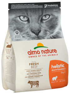 Almo Nature - Alimento per gatti - Holistic Sterilised con Manzo e Salmone Fresco 400gr/2kg