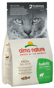 Almo Nature - Alimento per gatti - Holistic Anti-hairball con Salmone e Pollo Fresco 400gr/2kg