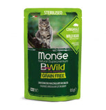Monge - Alimento per gatti - BWILD Sterilized  + gusti da 85gr