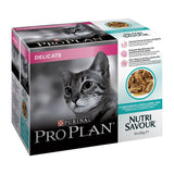 Purina - Alimento per gatti - Pro Plan Adult Delicate Multipack con Pesce dell'oceano 10x85gr