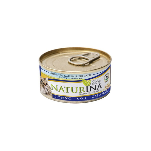 Naturina - Alimento per gatti - Elite Umido Tonno con + gusti da 70gr