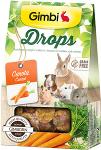 Gimbi - Alimento per roditori - Drops con Carota 50gr