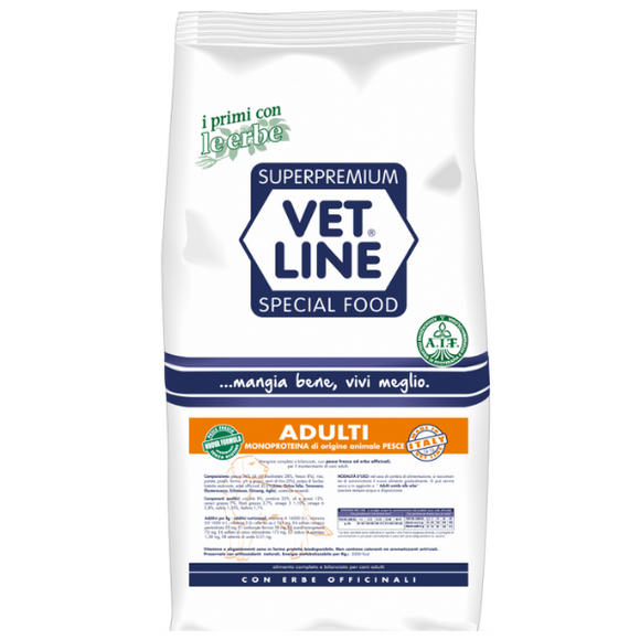 VET LINE - Alimento per cani - Crocchette ADULTO in 2 gusti da 3kg