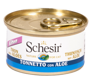 Schesir - Alimento per gatti - Kitten Tonnetto con aloe 85gr