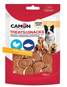 Camon - Articolo per cani - Chicken Snack sushi di pollo e merluzzo 100gr