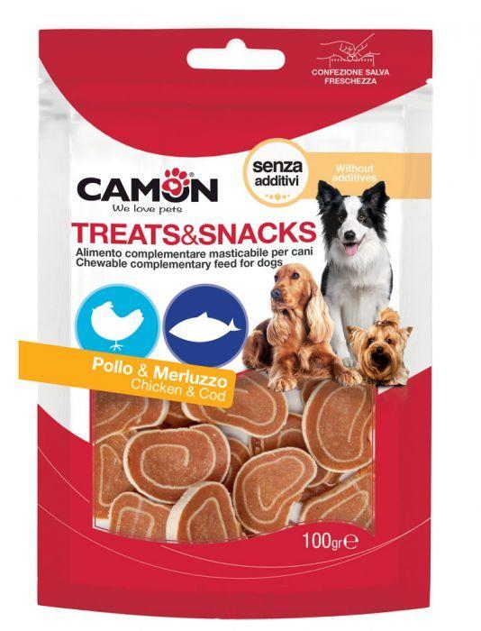 Camon - Articolo per cani - Chicken Snack sushi di pollo e merluzzo 100gr