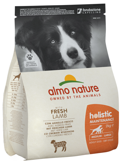 Almo Nature - Alimento per cani - Holistic Maintenance con Agnello Fresco M/L 2kg