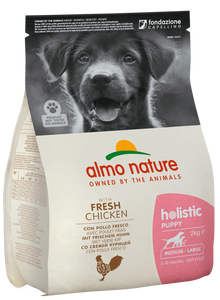 Almo Nature - Alimento per cani - Holistic Puppy con Pollo Fresco M/L 2kg