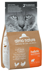 Almo Nature - Alimento per gatti - Holistic Maintenance Maintenance con Pollo e Tacchino 400gr