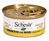 Schesir - Alimento per gatti - Tonnetto con mais in brodo di pesce 70gr