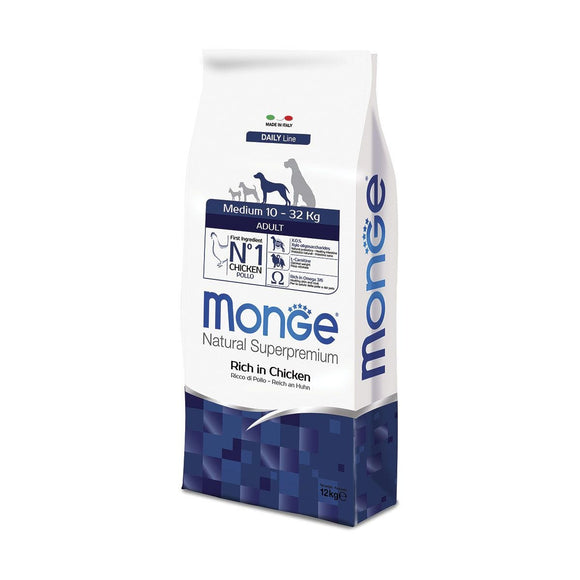 Monge - Alimento per cani - Medium Adult POLLO 12kg