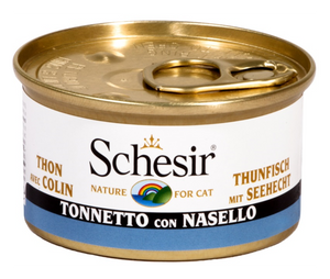 Schesir - Alimento per gatti - Tonnetto con nasello 85gr